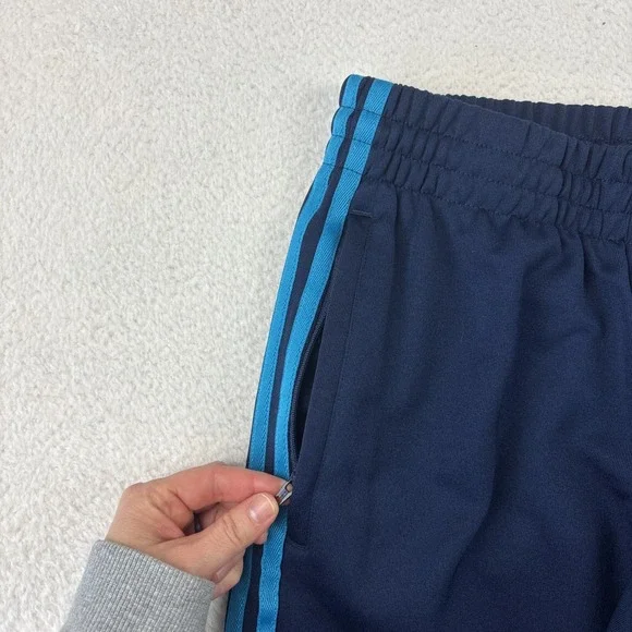 ADIDAS Mens 'Palmerston Joggers' Small Multicolor Sweatpants Zip Pockets Blue - Picture 9 of 14